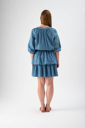 Abitino in denim con cintura - MND™