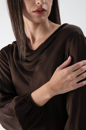 Abito lungo fitted in viscosa - MND™