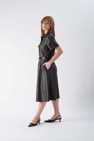 Abito midi in similpelle - MND™