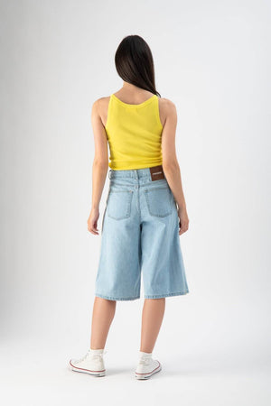 Bermuda in demin con banda laterale - MND™