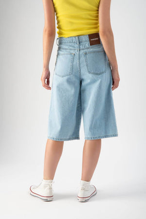 Bermuda in demin con banda laterale - MND™