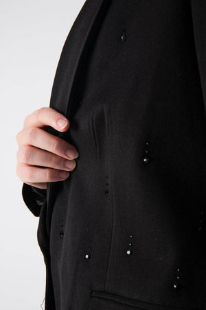 Blazer strutturato con piccoli strass - MND™
