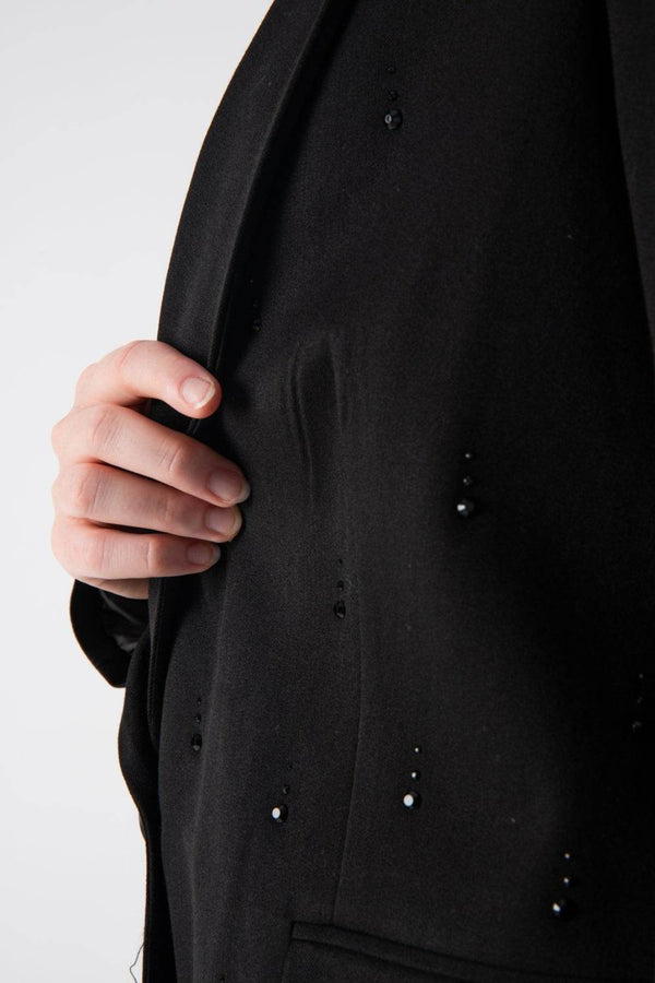 Blazer strutturato con piccoli strass - MND™