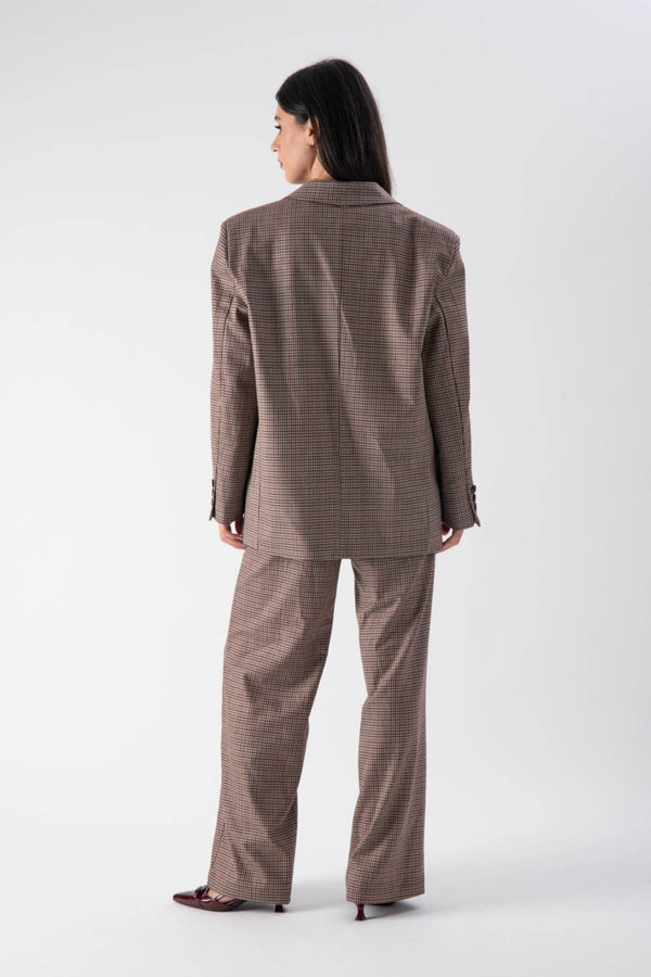 Pantalone regular fit con motivo a quadri - MND™