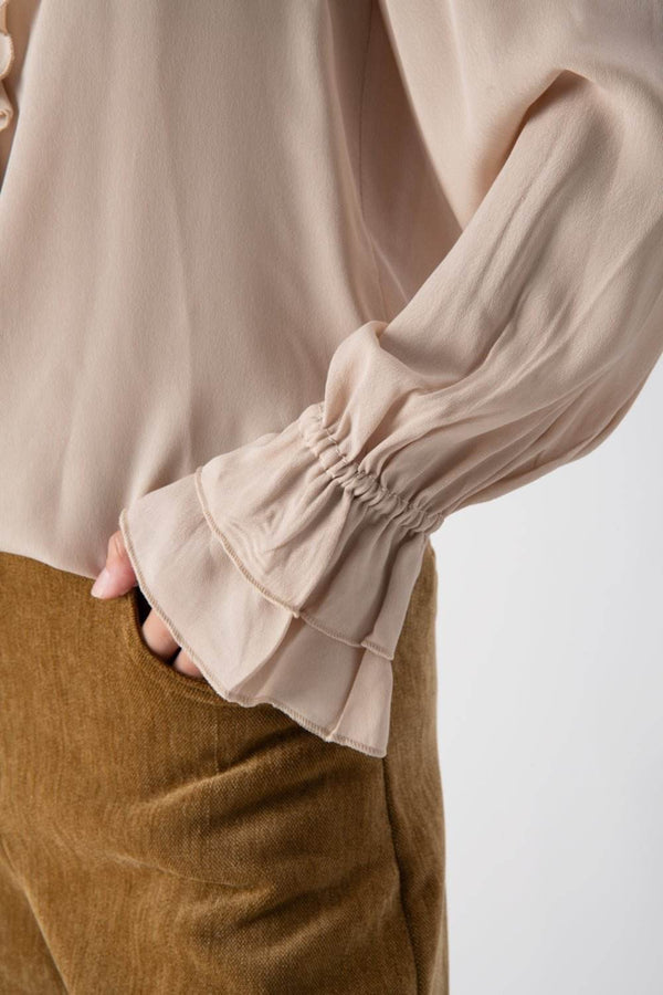 Blusa in viscosa con volant - MND™