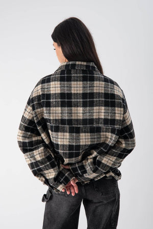 Bomber con fantasia a quadri - MND™