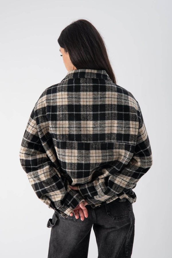 Bomber con fantasia a quadri - MND™