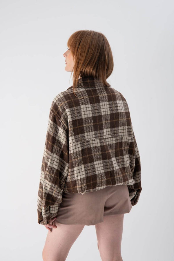 Bomber con fantasia a quadri - MND™