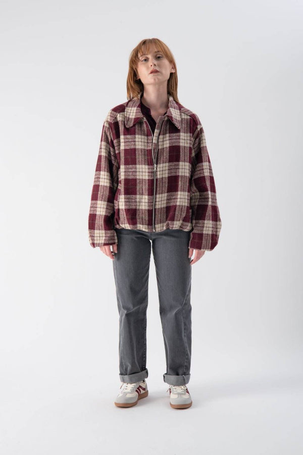 Bomber con fantasia a quadri - MND™