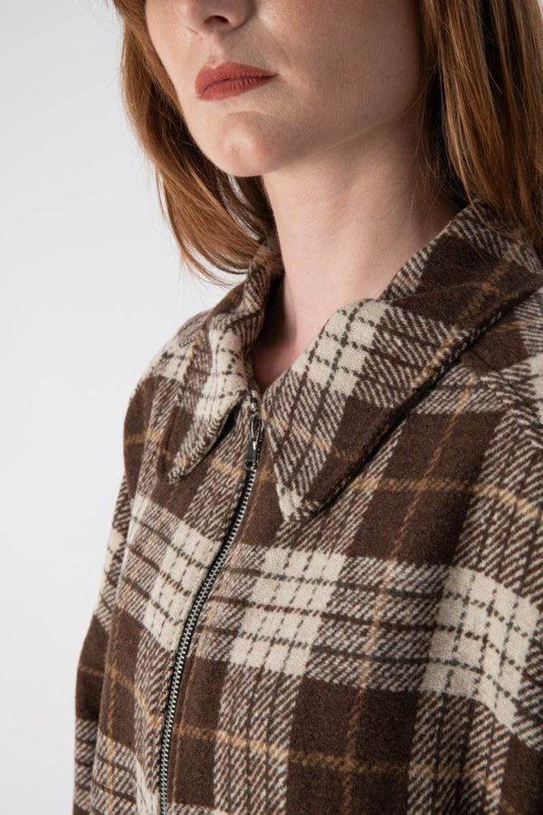 Bomber con fantasia a quadri - MND™