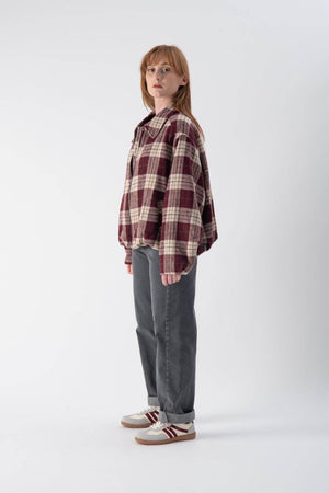 Bomber con fantasia a quadri - MND™