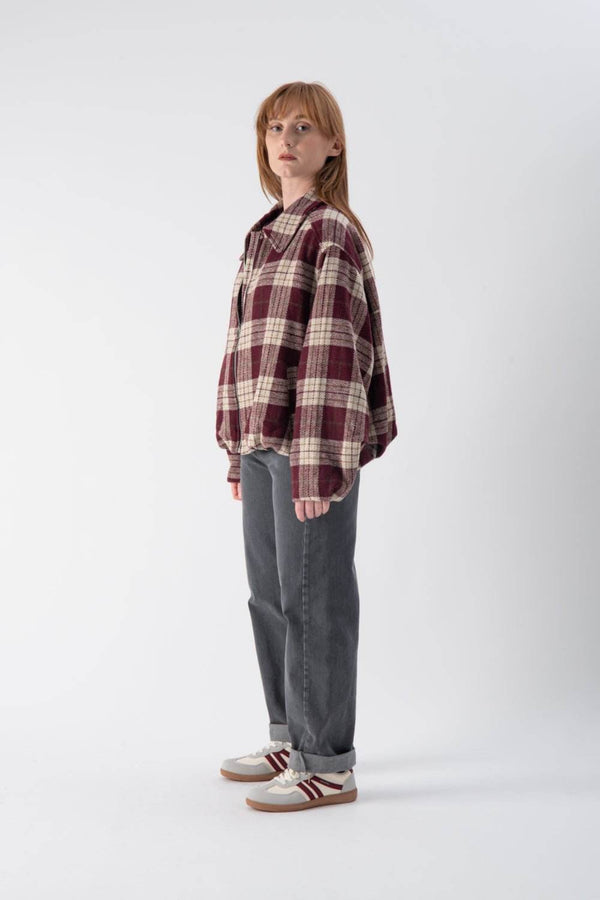 Bomber con fantasia a quadri - MND™