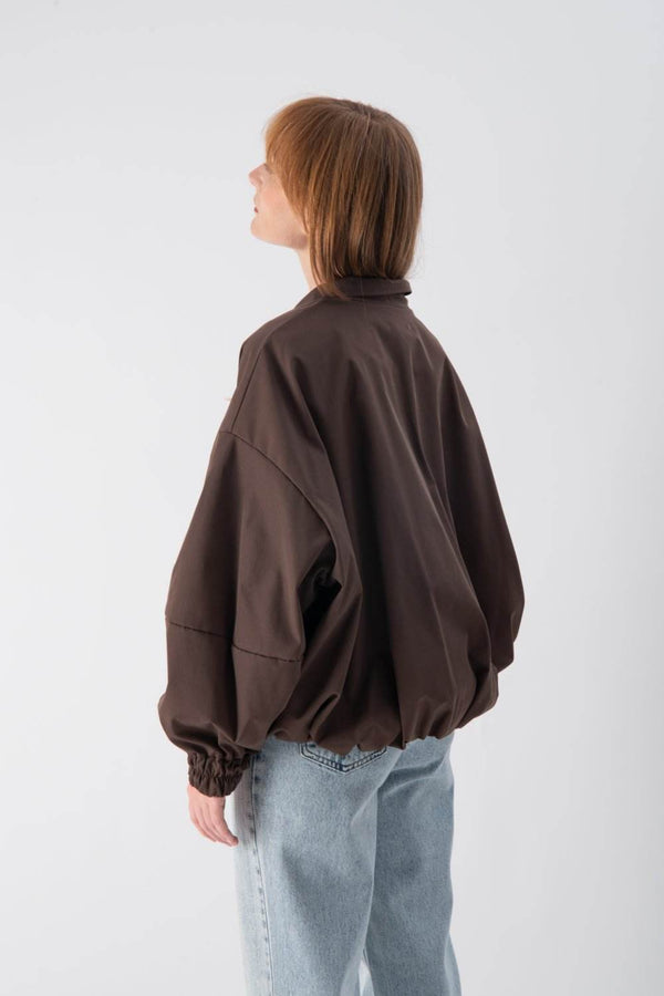 Bomber leggero con fondo arricciato - MND™