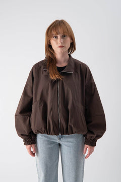 Bomber leggero con fondo arricciato - MND™