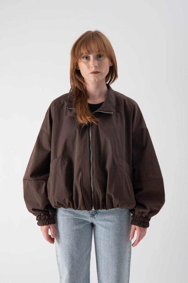 Bomber leggero con fondo arricciato - MND™