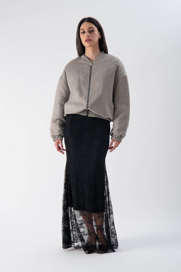 Bomber piumino con fondo arricciato - MND™