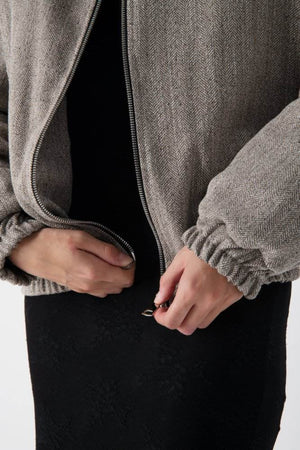 Bomber piumino con fondo arricciato - MND™