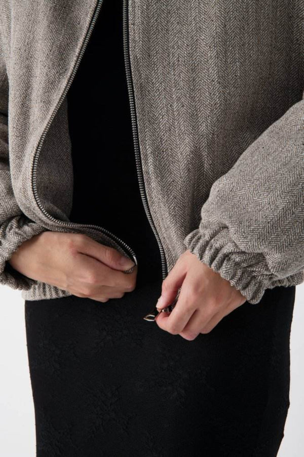 Bomber piumino con fondo arricciato - MND™