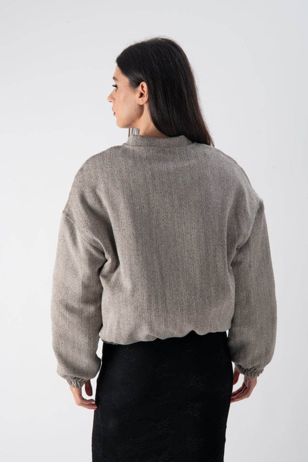 Bomber piumino con fondo arricciato - MND™