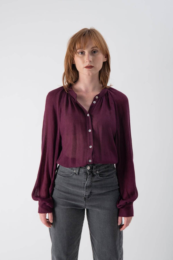 Camicia con scollo alla coreana - MND™