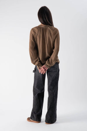 Camicia con scollo alla coreana - MND™