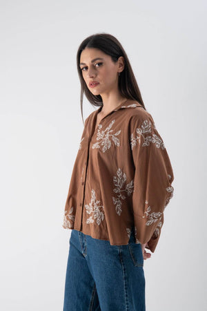 Camicia over con ricami - MND™