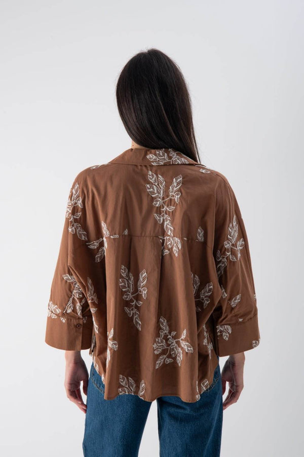 Camicia over con ricami - MND™