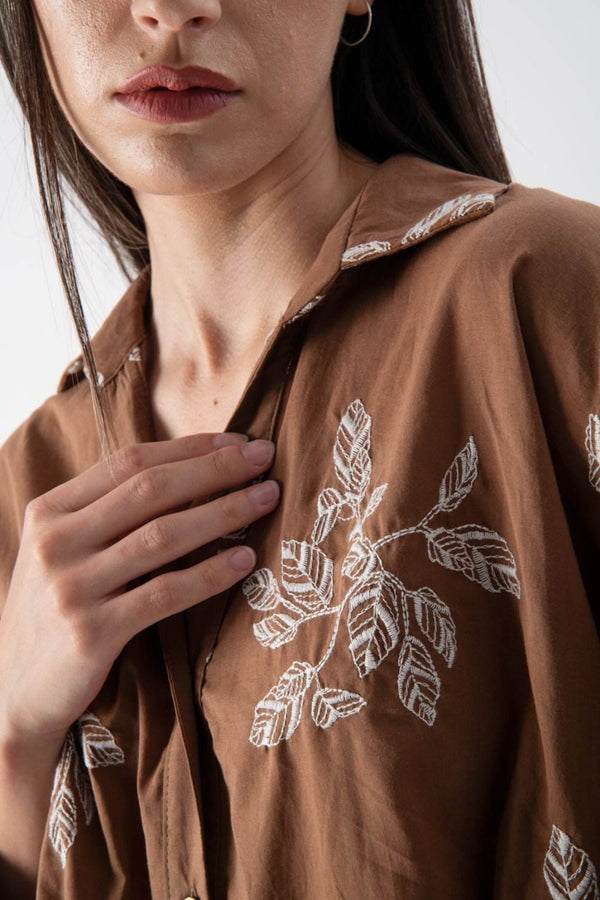 Camicia over con ricami - MND™