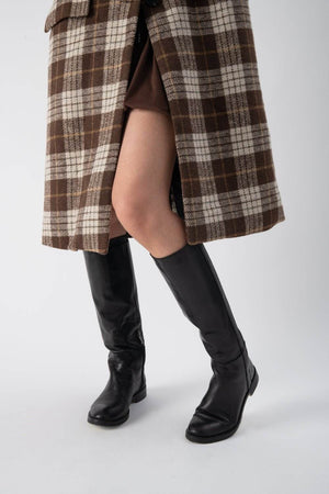 Cappotto lungo a quadri - MND™