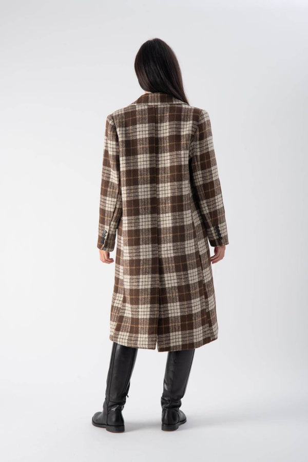 Cappotto lungo a quadri - MND™