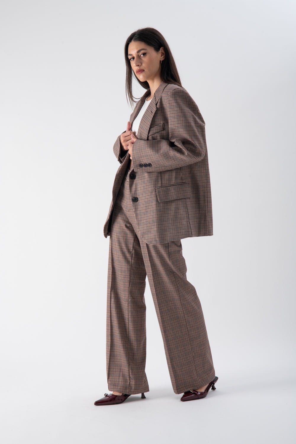 Coordinato con motivo a quadri - MND™