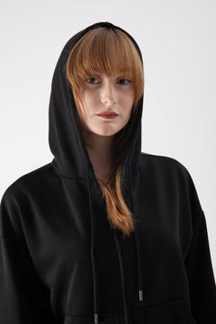 Felpa cropped con zip e cappuccio - MND™