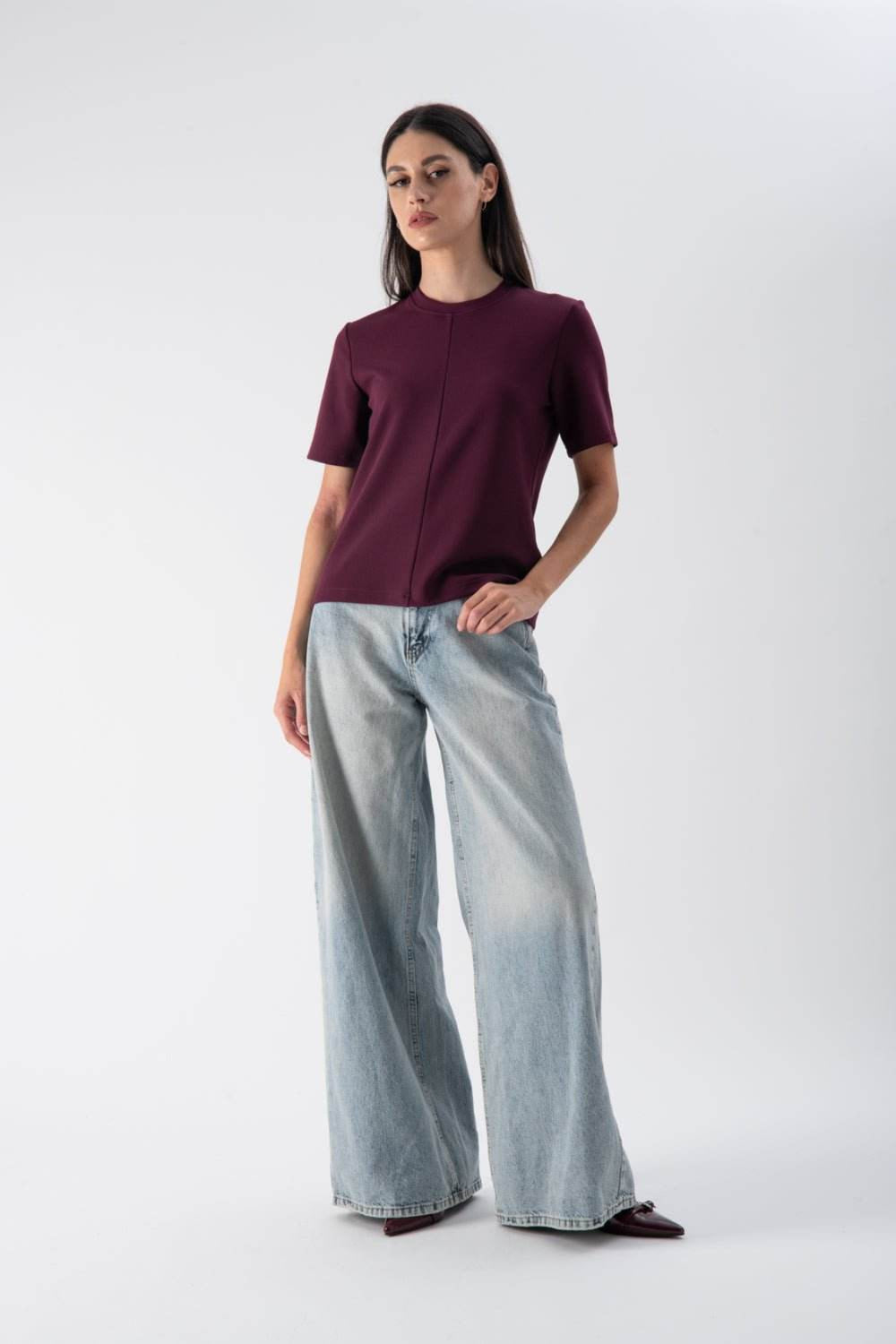 Jeans a gamba larga con cinque tasche - MND™