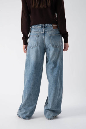 Jeans ampi con laccio in vita - MND™