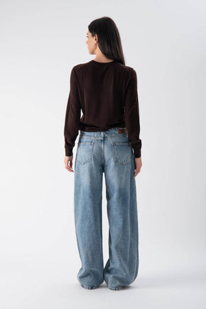 Jeans ampi con laccio in vita - MND™