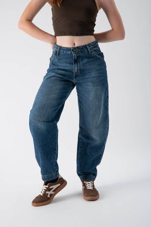 Jeans baloon con cucitura - MND™