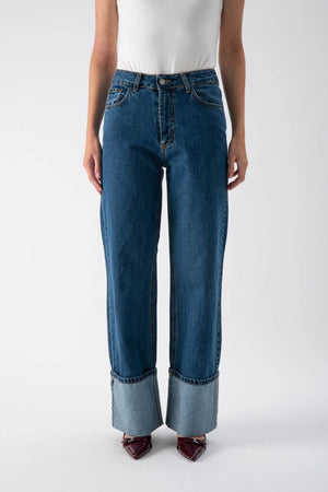 Jeans con risvolto ampio - MND™