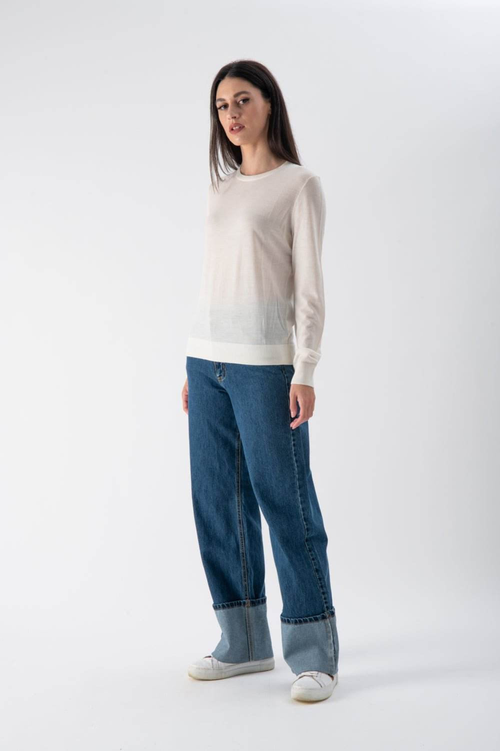 Jeans con risvolto ampio - MND™