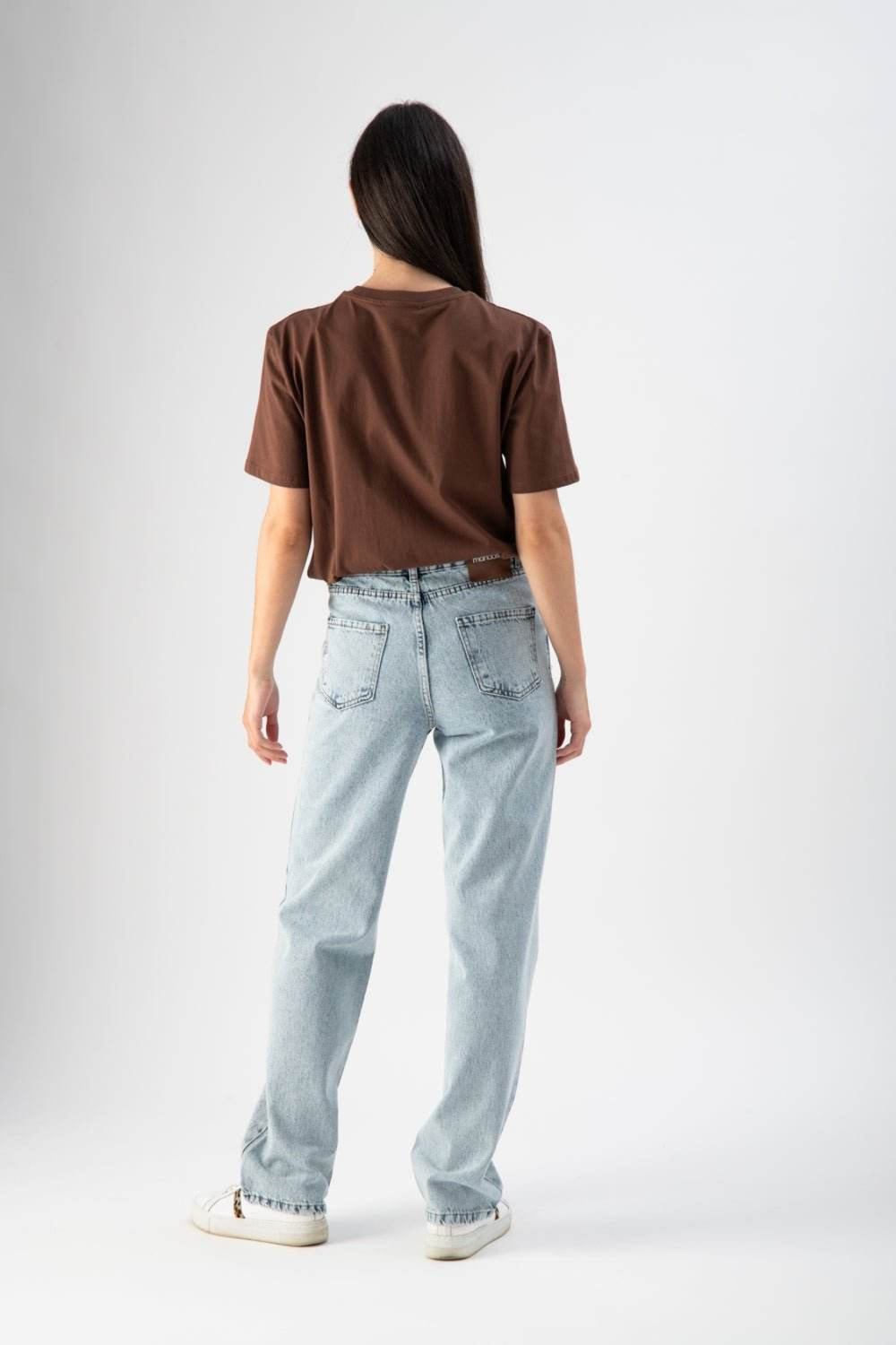 Jeans regular fit con mini strass - MND™