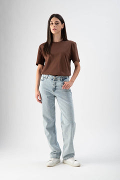 Jeans regular fit con mini strass - MND™