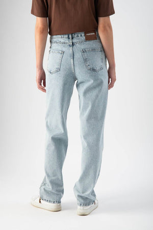 Jeans regular fit con mini strass - MND™