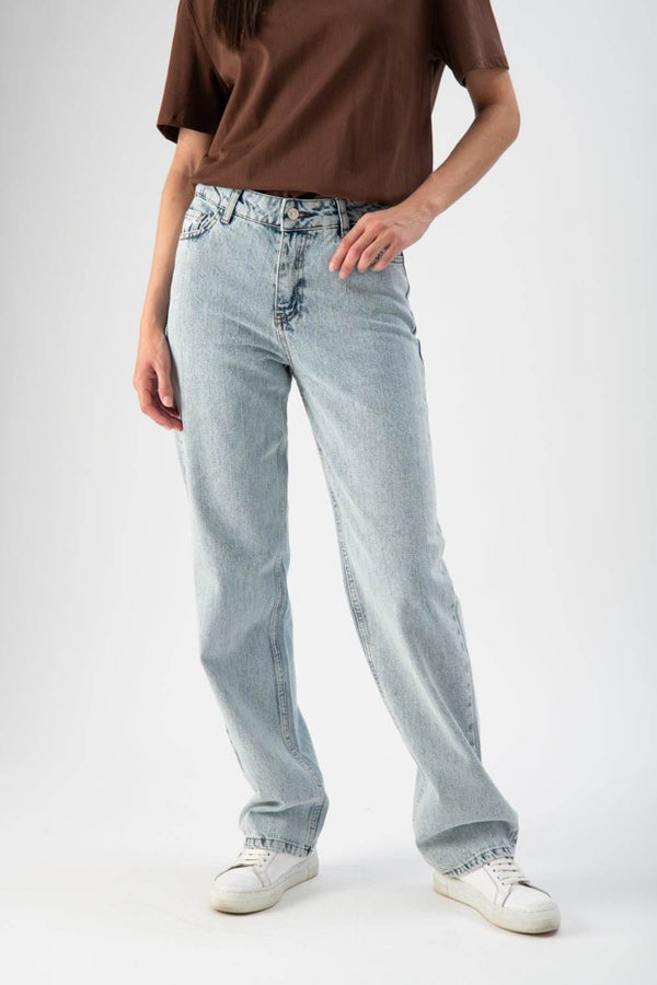 Jeans regular fit con mini strass - MND™