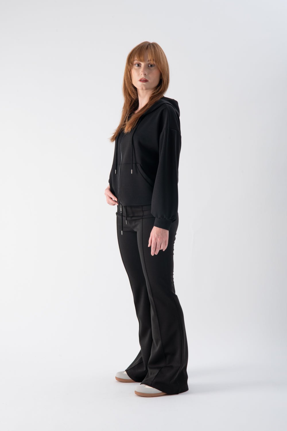 Jumpsuit coordinata con zip e cappuccio - MND™