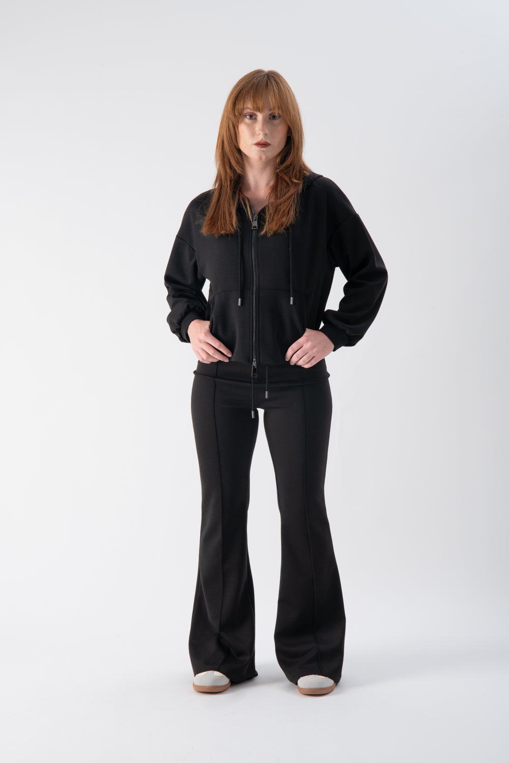 Jumpsuit coordinata con zip e cappuccio - MND™