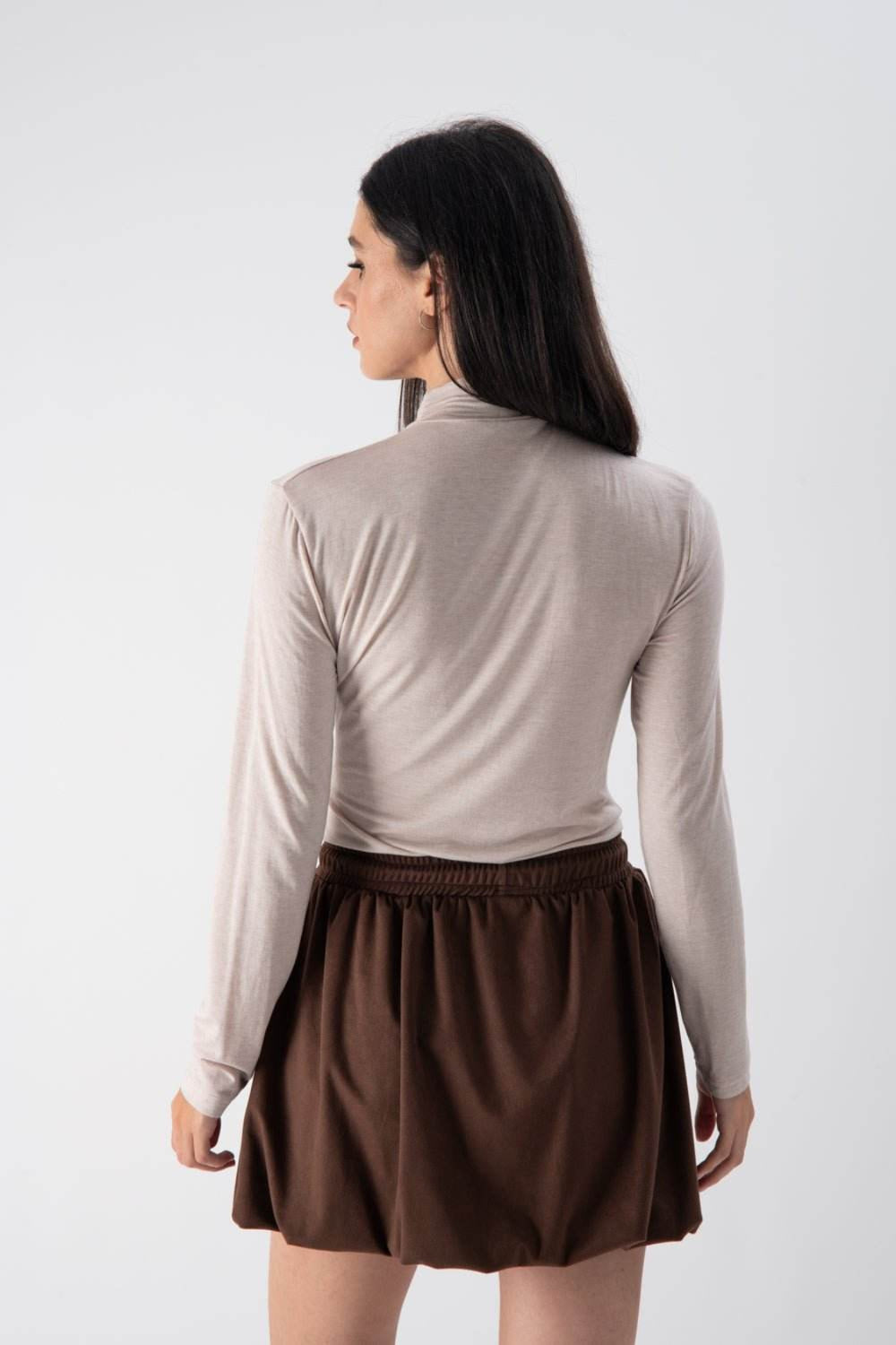 Maglia in modal con dettaglio sul collo - MND™