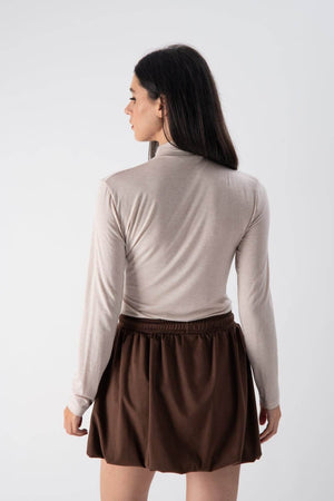 Maglia in modal con dettaglio sul collo - MND™