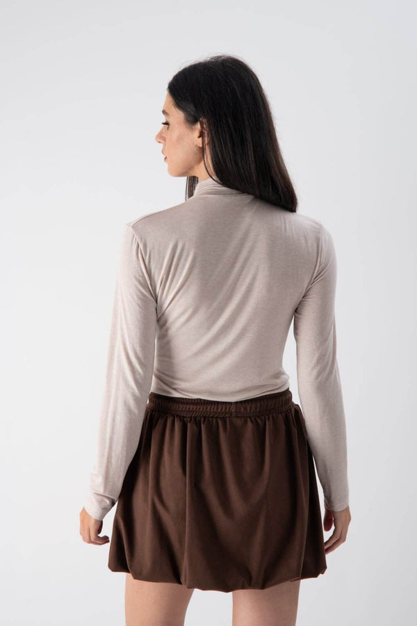 Maglia in modal con dettaglio sul collo - MND™