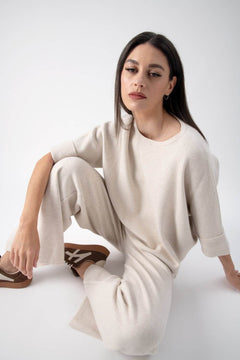 Maglia strutturata con risvolto - MND™