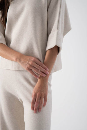 Maglia strutturata con risvolto - MND™