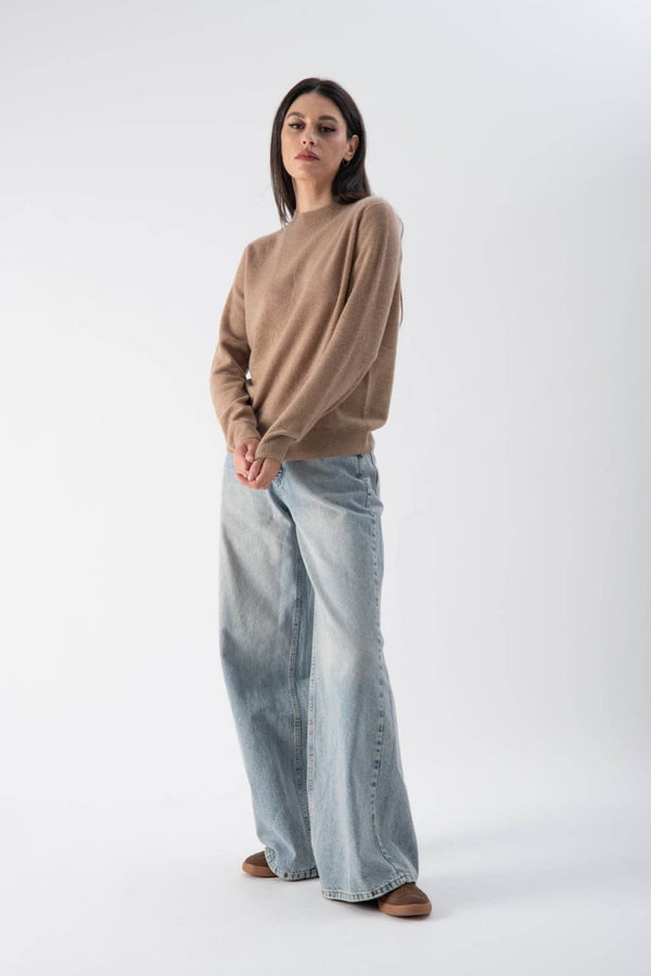 Maglione a mezzo collo in misto cashmere - MND™